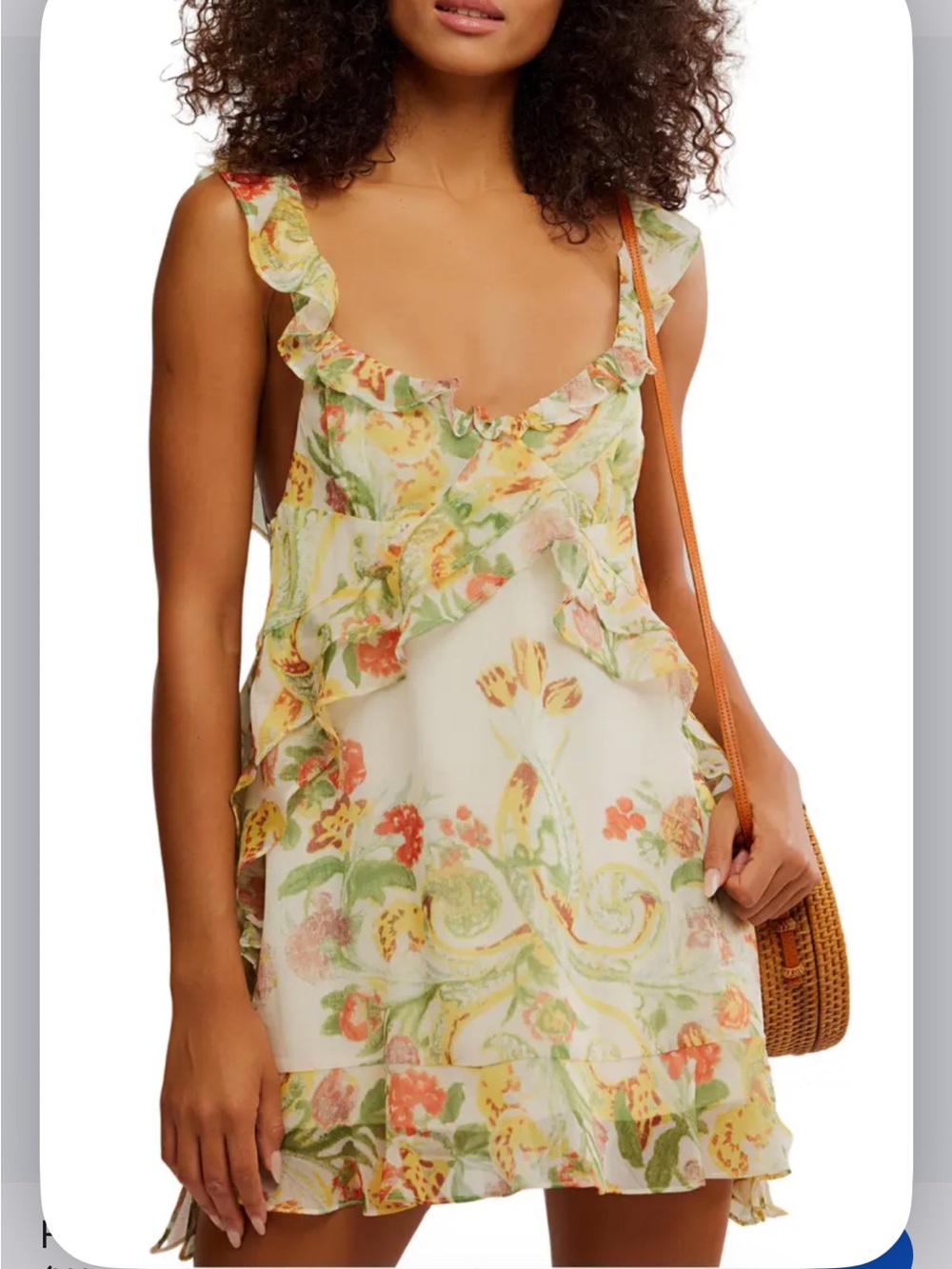 NEW Free People Bali Flora mini dress large